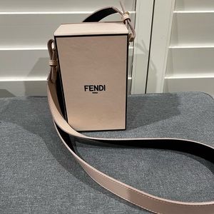 Authentic pre owned Fendi small box crossbody bag